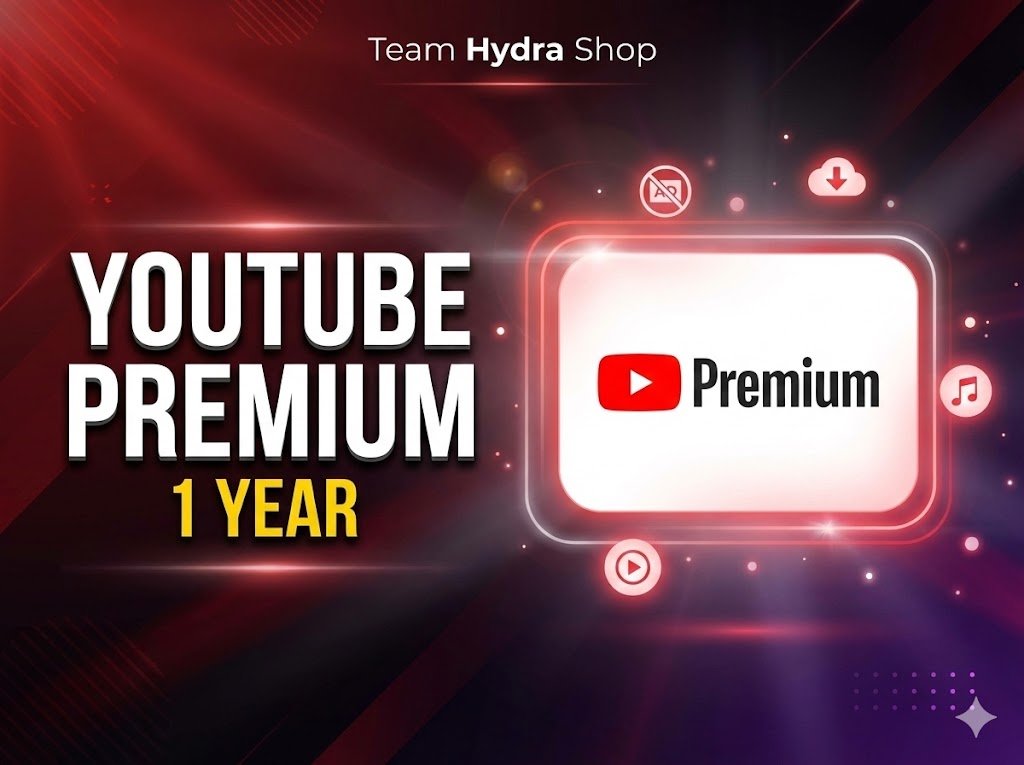 YouTube Premium – 1 Year Official Subscription (Email Activation)